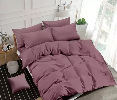 Постельное белье однотонного 1,5 сп Элит