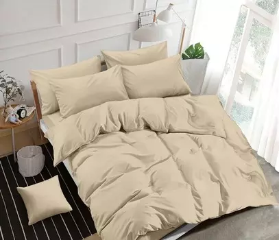 Постельное белье однотонного 2-х сп с Евро прост. Элит