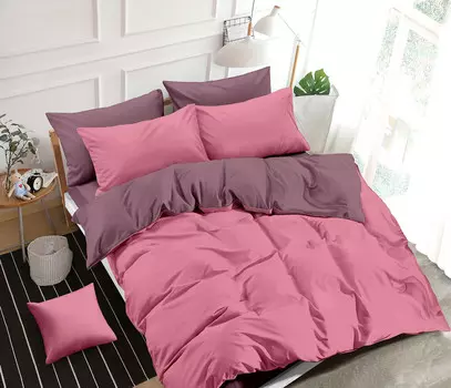 Постельное белье однотонного 2-х сп с Евро прост. на резинке Элит