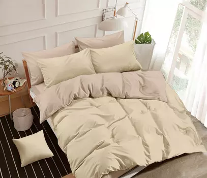 Постельное белье однотонного 2-х сп с Евро прост. Элит