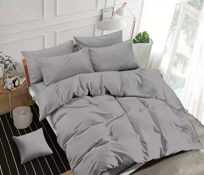 Постельное белье однотонного 2-х сп с Евро прост. Элит