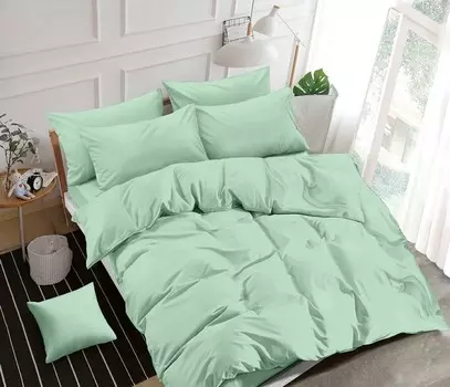 Постельное белье однотонного Евро Элит