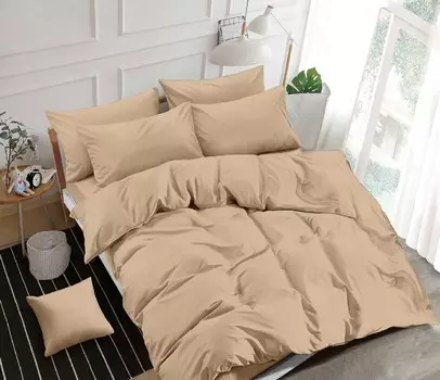 Постельное белье однотонного Евро Элит