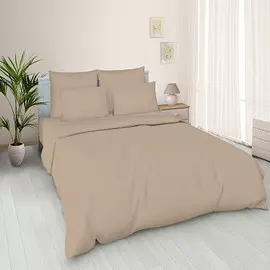Постельное белье однотонной 2-х сп с евро прост.