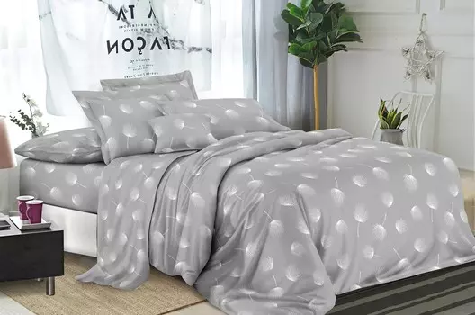 Постельное белье "Воздушная страсть" (2-х сп с евро простыней)