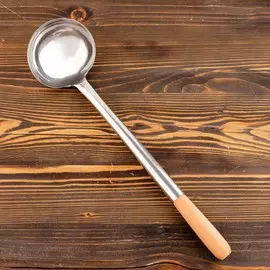 Поварешка для казана узбекская 46 см, светлая деревянная ручка