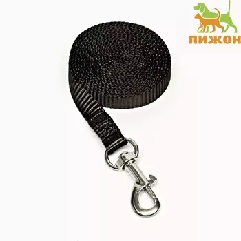 Поводок 120 х 1 см, полиэстер, черный