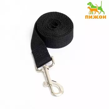 Поводок 1,2 м х 2,5 см, черный