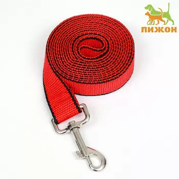 Поводок 2 м х 2,5 см, красно-черный