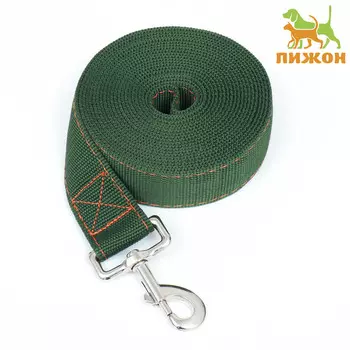 Поводок 5 м х 4 см, зеленый
