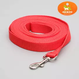 Поводок 7 м х 2,5 см, красный