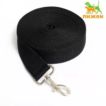 Поводок 7 м х 4 см, черный