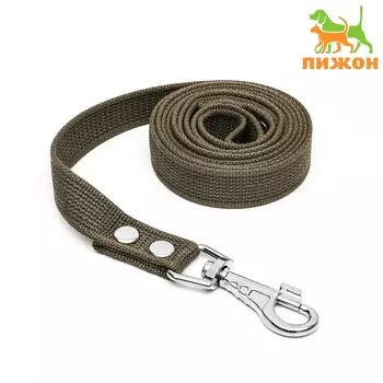 Поводок брезентовый 2 м х 2,5 см, темно-зеленый