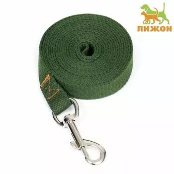 Поводок брезентовый, 3 м 2 см, хаки