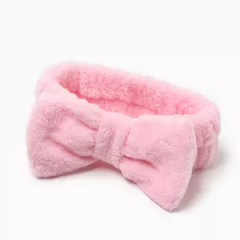 Повязка на голову этель цв. пыльно-розовый, 100% п/э
