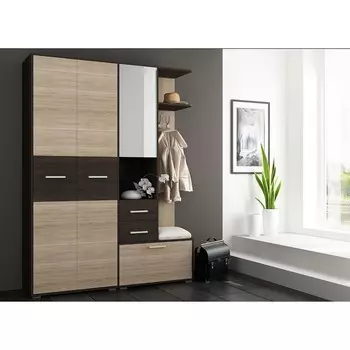 Прихожая танго 2, 1600х2116х446, кантербери/дуб сонома