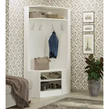 Прихожая угловая соло, 850х650х1800, белый