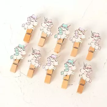 Прищепки декоративные с веревкой для подвеса