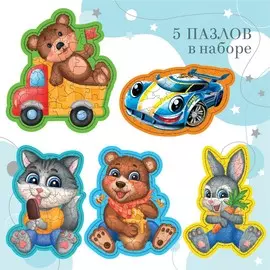 Промобокс фигурные пазлы для мальчиков