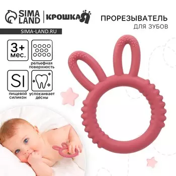 Прорезыватель силиконовый для зубов крошка я