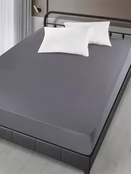 Простынь сатин на резинке 160x200+30 см