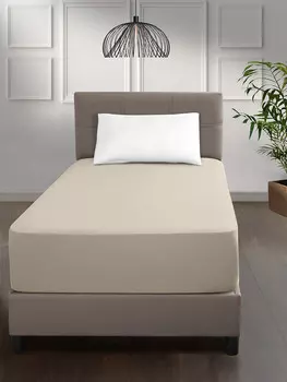 Простынь трикотажная ''KARNA'' ELINA на резинке 100x200+30 см