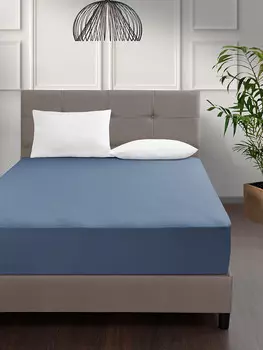 Простынь трикотажная "karna" elina на резинке 160x200+30 см