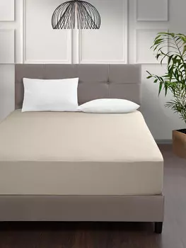 Простынь трикотажная "KARNA" ELINA на резинке 160x200+30 см