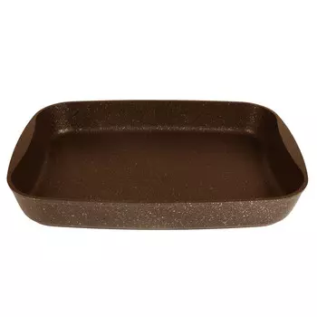 Противень литой 40х29,5х5см Кофейный мрамор