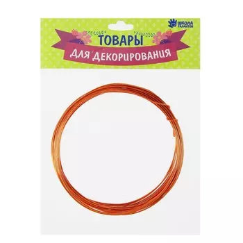 Проволока алюминиевая для поделок и декорирования, 5 м, d=1 мм, медная