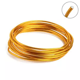 Проволока для плетения d=3мм, намотка 3м, цвет золотой