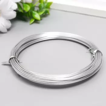 Проволока для творчества d 1мм, серебро рул.10 м