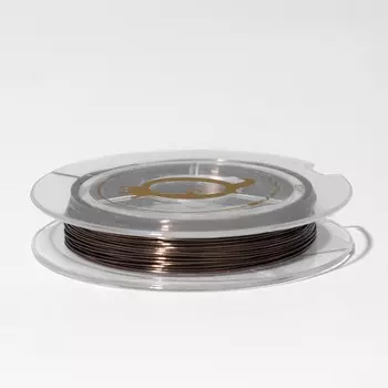 Проволока на бобине, d=0,3 мм, l=10 м, цвет коричневый