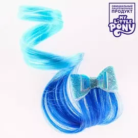 Прядь для волос, голубая, 40 см