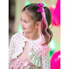 Прядь для волос бантиком, фуксия, my little pony