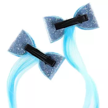 Прядь для волос на заколке, 2 штуки