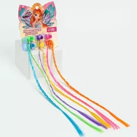 Прядь для волос на крабике, 6 штук