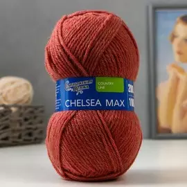 Пряжа chelsea max (челси max) 50% шерсть англ.кроссбред,50% акрил 200м/100гр(13 меланж 1378)