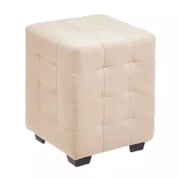 Пуф кусен, 300х300х400, бежевый велюр