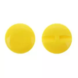 Пуговица большая гладкая, диаметр 37 мм, в наборе 50 шт., цвет жёлтый