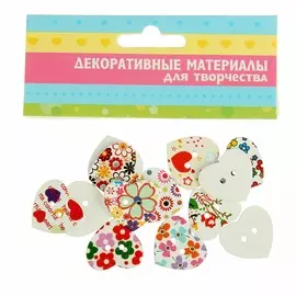 Пуговицы декоративные дерево