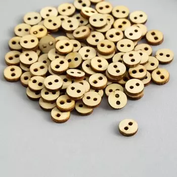 Пуговицы дерево для творчества 2 прокола