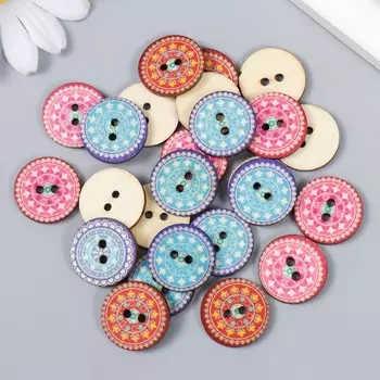 Пуговицы дерево для творчества 2 прокола