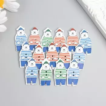 Пуговицы дерево для творчества 2 прокола