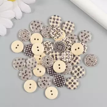 Пуговицы дерево для творчества 2 прокола