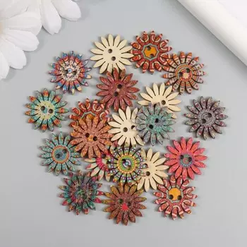 Пуговицы дерево для творчества 2 прокола