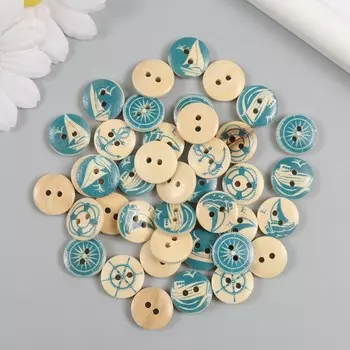 Пуговицы дерево для творчества 2 прокола