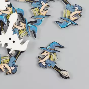 Пуговицы дерево для творчества 2 прокола