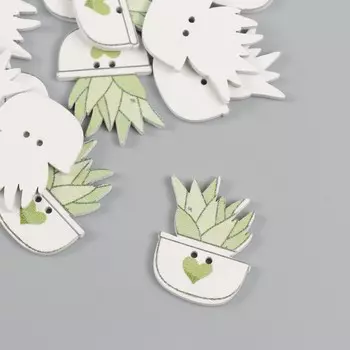 Пуговицы дерево для творчества 2 прокола