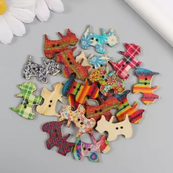 Пуговицы дерево для творчества 2 прокола